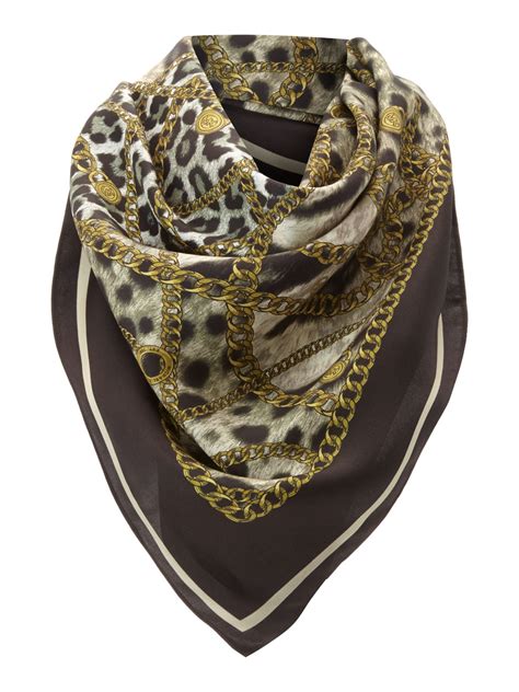 Michael Kors Women's Zebra And Leopard Scarf 